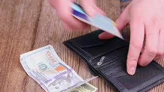 Престижне портмоне для чоловіків з натуральної шкіри KARYA 21323 чорний