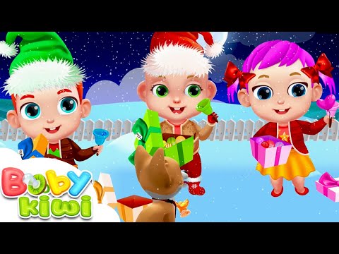 Clopoței Clopoței 🔔 (Jingle Bells in română) ❄️ - Cântecele de iarnă | Baby Kiwi 🥝