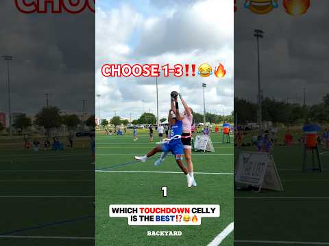 Which touchdown celebration is your FAVORITE⁉️😂🔥 #footballshorts #footballplayer #footballskills