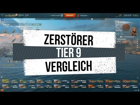 World of Warships | Anfänger Guide | Tier 9 Zerstörer im Vergleich