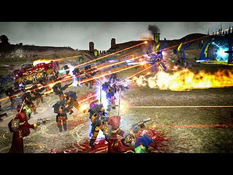 Eldar vs Daemon Hunters part 2 Warhammer 40K DoW: Soulstorm Unification Mod, Cinematic