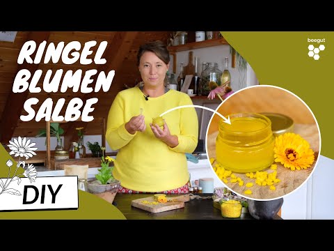 Making your own calendula ointment – ​​it's so easy! (natural skincare) | Herbalist Dajana