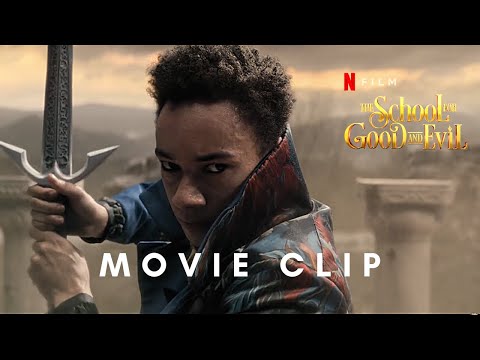Rhian vs Rafal 4k Fight Clip - The School for Good and Evil (2022) Movie