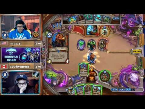 2017炉石传说 世界锦标赛春季赛 北美赛区 muzzy VS seohyun628
