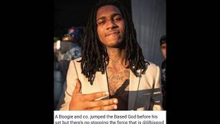 Lil B Takes a Pic of His FACE after getting JUMPED in FIGHT with 10 GUYS (A Boogie Pnb Rock)