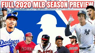 2020 MLB Full Season Preview (+Predictions)
