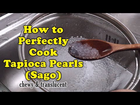 How to cook Tapioca Pearls (Sago) - perfectly chewy and translucent | Life O'Kay