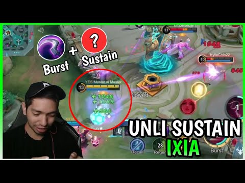 How to use New Hero Ixia with Sustain Build | Ixia Gameplay | MLBB
