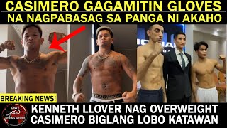 CASIMERO GAGAMITIN Gloves Na NAGPA BAS4G ng Panga Ni AKAHO | CASIMERO Lomobo | Llover Overweight