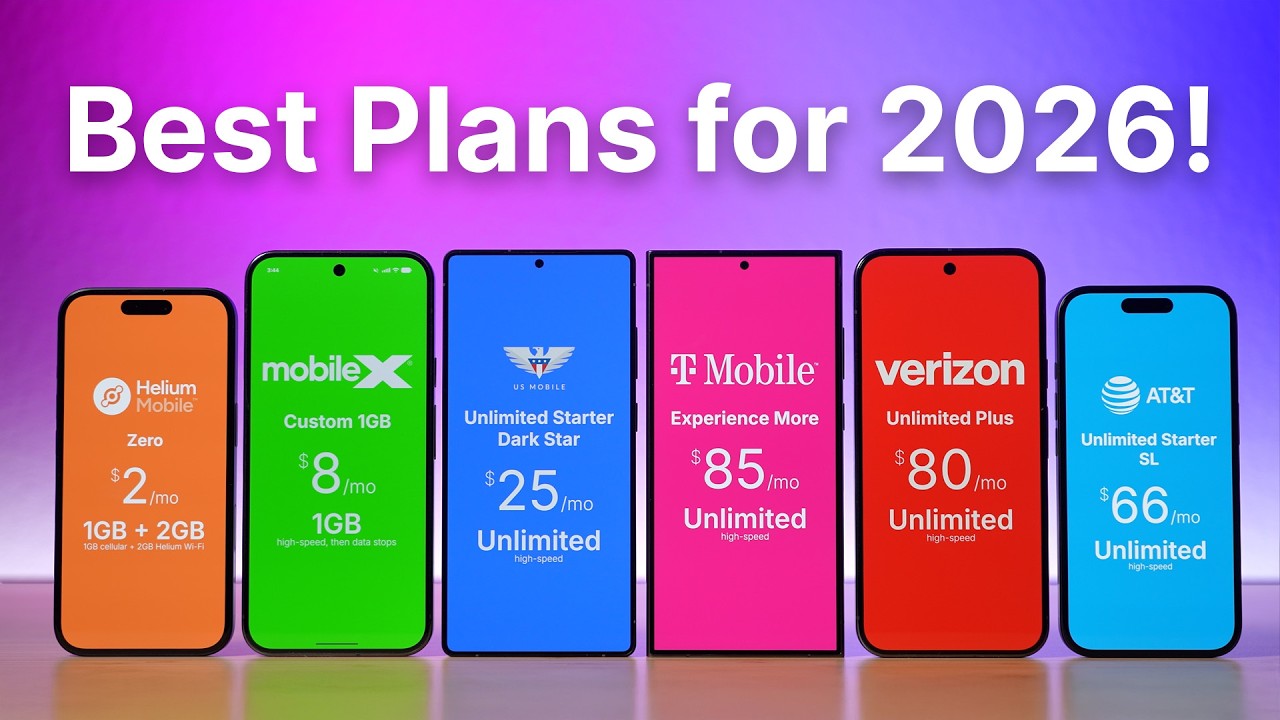Best Cell Phone Plans for 2026!