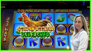 WOW! Rare 5 Symbol HUGE Win Golden Rooster Unleashed!