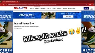 Milesplit and Tfrrs suck !! (Here's what i'd fix)