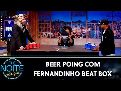 Beer Poing com Fernandinho Beat Box | The Noite (29/11/19)