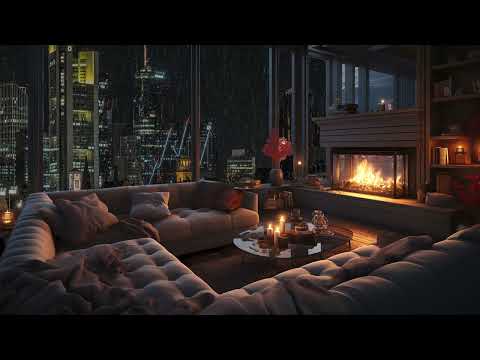 Sleep Within 5 Minutes | Rain Pouring Down The Window Of New York | The Sound Of Rain Lulls Sleep