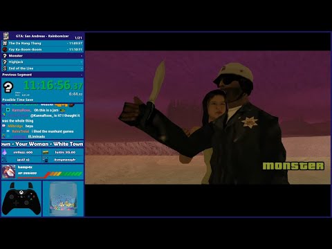 GTA San Andreas Rainbomizer Speedrun Part 4 - Hugo_One Twitch Stream - 2/10/2023
