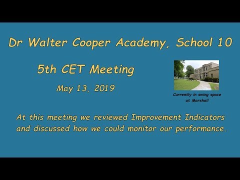 2019-05-13 - School 10 - 5th CET meeting