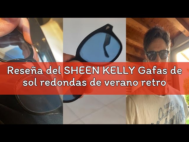 Vídeo relacionado con SHEEN KELLY Gafas de Sol Cuadradas Retro Estilo Clásico con Marco Metálico para Hombres y Mujeres