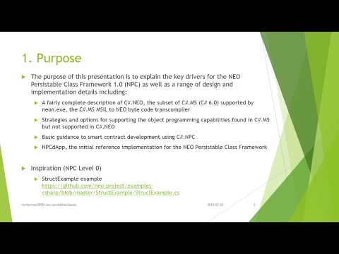 NEO Persistable Classes Platform 2.0: Deep Dive