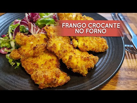 Frango crocante sem óleo! Delicioso e rapido
