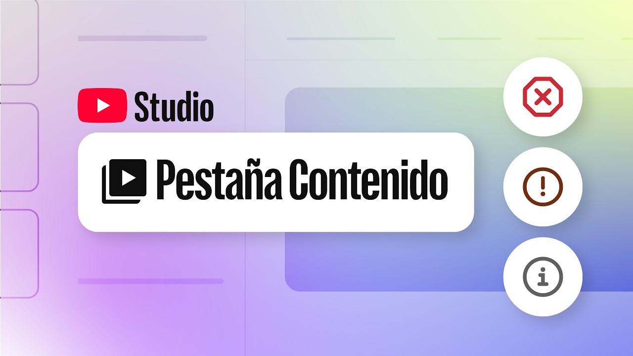 La pestaña Contenido en YouTube Studio