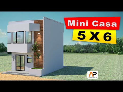Mini house 5 x 6 m – 2 BEDROOMS – COMPLETE PROJECT
