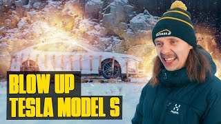 Angry Owner Blows Up His Tesla Because Of the High Cost Battery Replacement