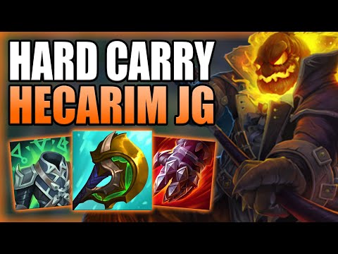 HOW TO PLAY HECARIM JUNGLE & HARD CARRY IN SEASON 12! - Best Build/Runes S+ Guide  League of Legends