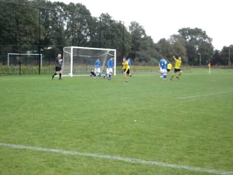 Het winnende doelpunt tegen Hoogeveen