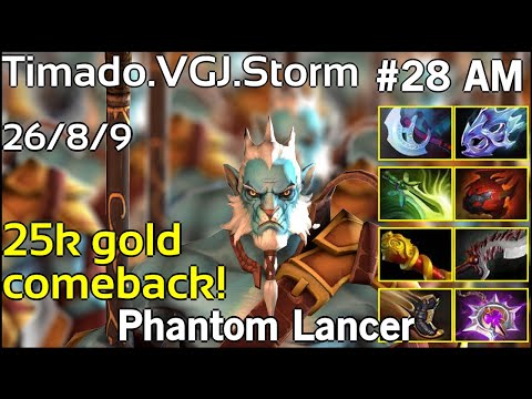 Timado [VGJ.Storm] Phantom Lancer - Dota 2  7.18 - 6893  Avg MMR