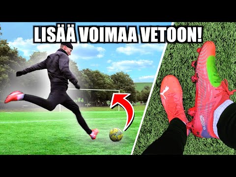 Kuinka potkaista jalkapalloa kovaa!?