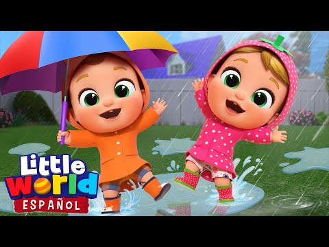 Lluvia lluvia Vete Ya ☔ | Canciones Infantiles de Nina Y Nico | Little World Español