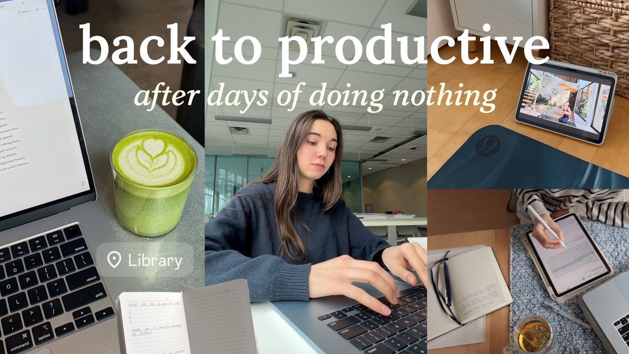 back to being productive after days of doing nothing (study vlog)
