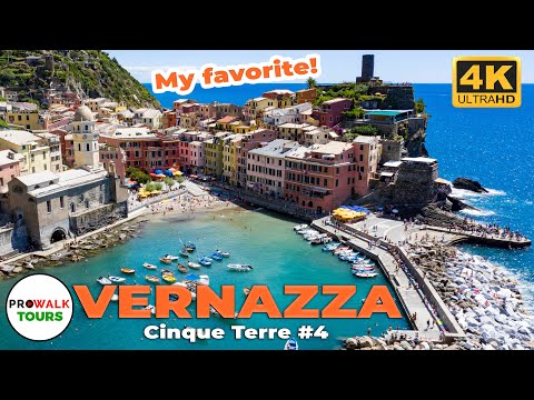 Vernazza, Italy Walking Tour 4K - The BEST of Cinque Terre!