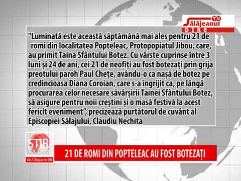 21 DE ROMI DIN POPTELEAC AU FOST BOTEZATI
