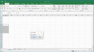 How to Change Row Height in Excel 2016