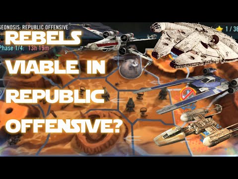 Rebel Fleet Combat Missions in Geonosis Territory Battles Republic Offensive Phase 1, 2 & 3 | SWGOH