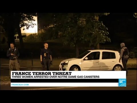 France: 3 women arrested over Notre-Dame terror threat, one police officer wounded in standoff