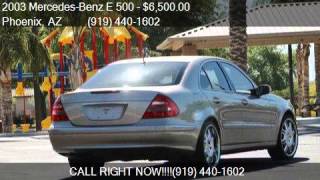 2003 Mercedes-Benz E 500  for sale in Phoenix, AZ 85033 at C