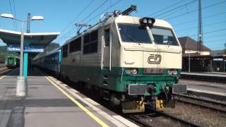 preview picture of video 'ČD 151.006 - Poslední lokomotiva řady 151 v banánovém nátěru v Českej Třebovej'