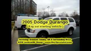 Atlanta GA: 2005 Dodge Durango - Key w/chip not starting vehicle!