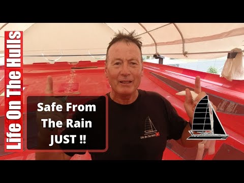EP160 -  Safe from the Rain - Complete Catamaran Build