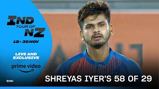 Last time in NZ : Shreyas Iyer's Splendid 58 Runs | Highlights | Prime Video India