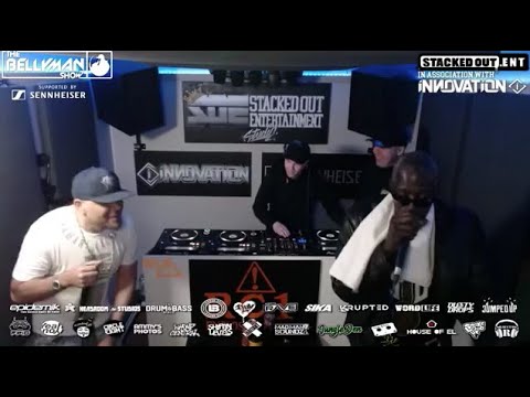 DJ Innovator with MC's Eksman, Bellyman & Bassman set | stacked out entertainment
