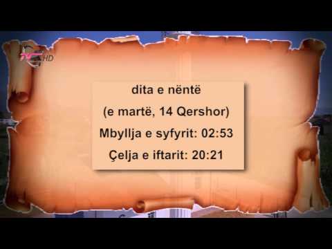 9. Kalendari i Ramazanit 2016 - Dita e nëntë, e martë, 14 Qershor