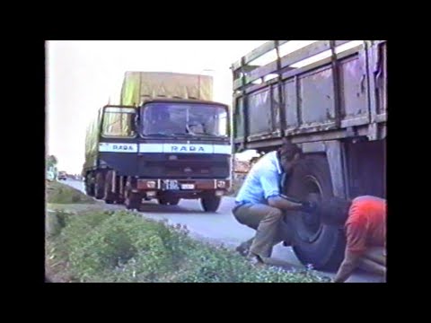 A 3-as Volán kamionosai Miskolcon 1986-ban