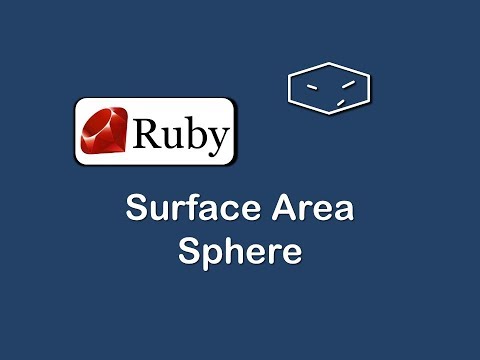 surface area of sphere in ruby