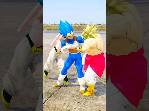 GOHAN AND VEGETA VS BLACK GOKU, SUPER BUU AND SUPER BROLY #shorts