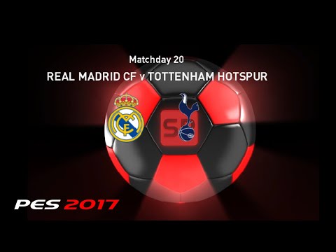 🔴 LIVE MATCHDAY 20 | Real Madrid CF vs Tottenham Hotspur GAMEPLAY PES 2017 Gameplay (PC HD)