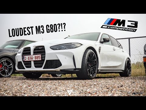 BMW M3 G80 competition! | Decat + Down pipe custom exhaust sound!