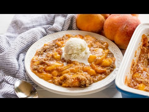 How to Make The Best Ever Peach Crisp | The Stay At Home Chef